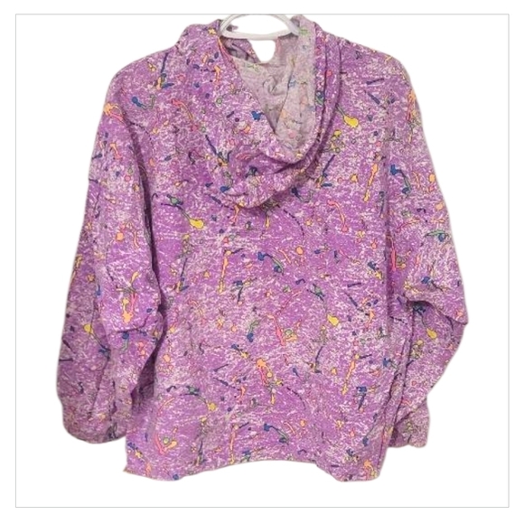 Vintage Paint Splatter Hoodie | Abstract Art Pullover | Unisex Fit - Picture 2 of 7